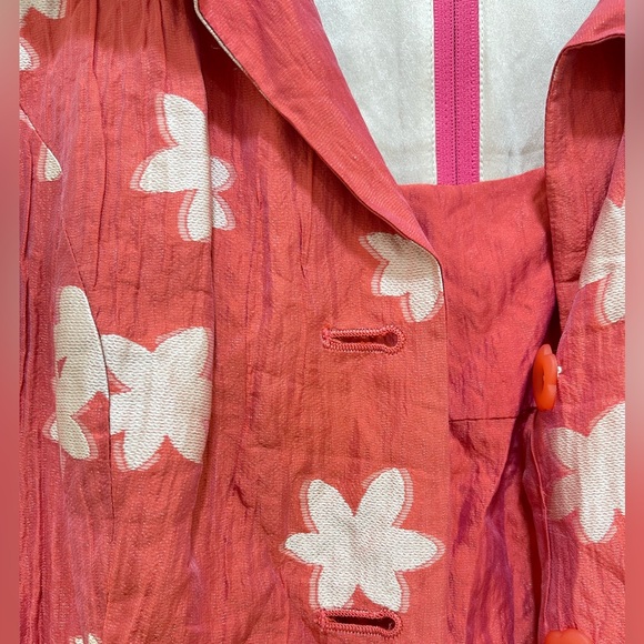 Designer Bernadette Styled NWOT Taffi Taffeta Floral Dress Set Pink Bon Chic 11 - Picture 4 of 7